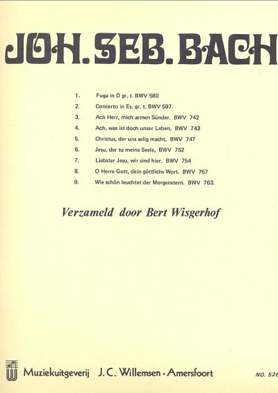 J.S. Bach: Fuge D BWV580 - Concert Es BWV597