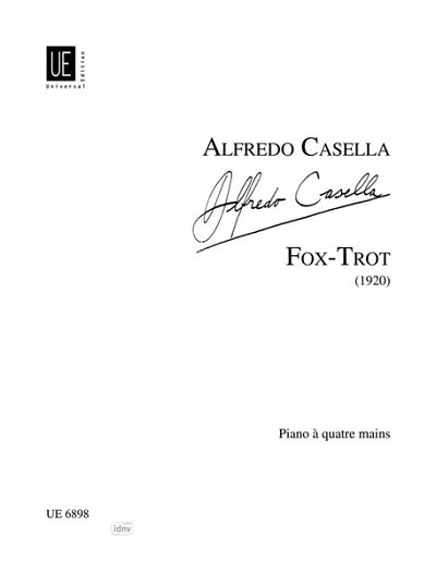 A. Casella: Fox-Trot (1920), Klav(4hd)