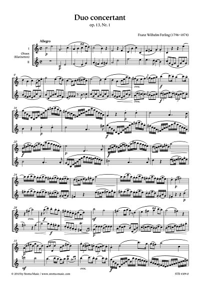 DL: F.W. Ferling: Duo concertant op. 13, Nr. 1