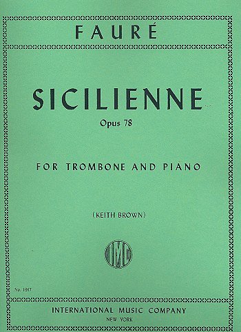 G. Fauré: Siciliana Op. 78 (Brown) (Bu)