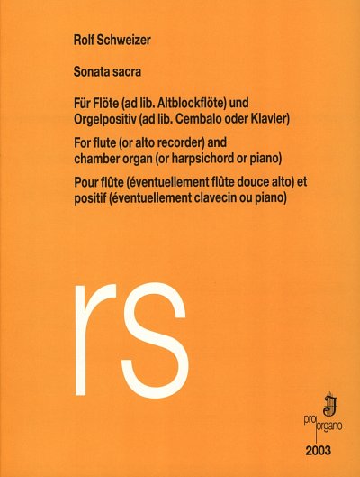 R. Schweizer: Sonate Sacra