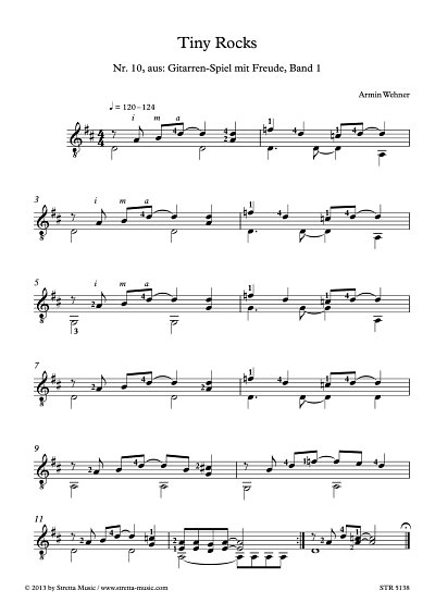 DL: A. Wehner: Tiny Rocks Nr. 10, aus: Gitarren-Spiel mit Fr