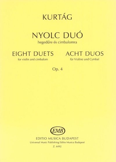 G. Kurtág: Acht Duos op. 4, VlZymb (Sppa)