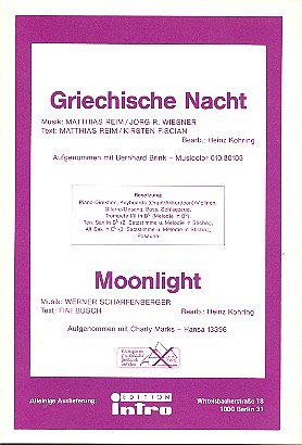 Griechische Nacht  und  Moonlig, SalOrch (Dir+St)
