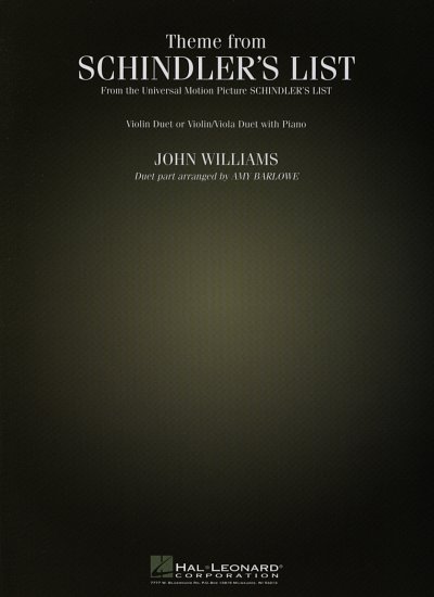 J. Williams: Theme from Schindler's Lis, 2Vl/VlVaKlv (Part.)