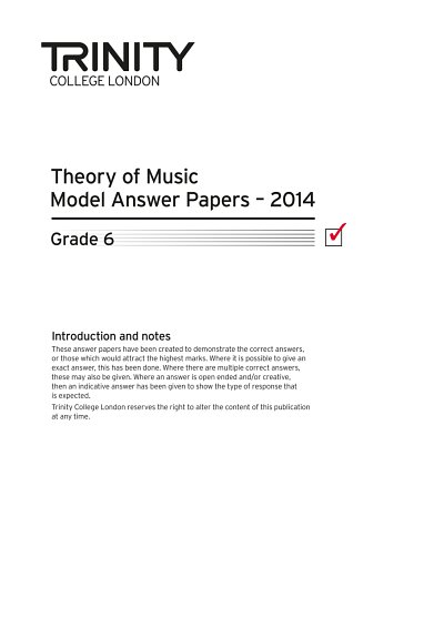 Theory Model Answers 2014 - Grade 6