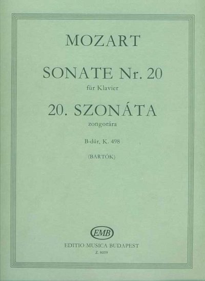 W.A. Mozart: Sonate Nr. 20 B-Dur KV 498 ?, Klav