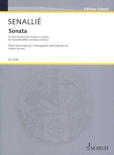 J.-B. Senaillé: Sonate in d-Moll , SbflBc (Pa+St)