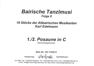 K. Edelmann: Bairische Tanzlmusi 8, 5Bl/Vm (Pos)