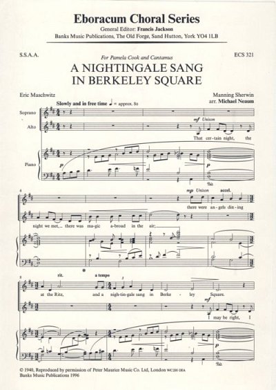 A Nightingale Sang In Berkeley Square (Chpa)