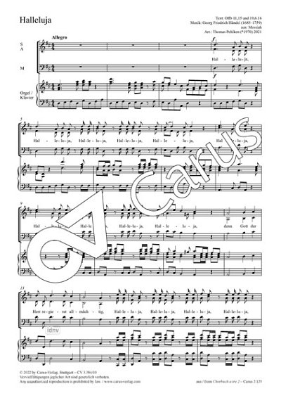 DL: G.F. Händel: Halleluja D-Dur (2021) (Part.)