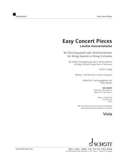 DL: Leichte Konzertstücke (Vla)
