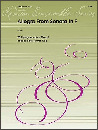 W.A. Mozart: Allegro From Sonata In F (Pa+St)