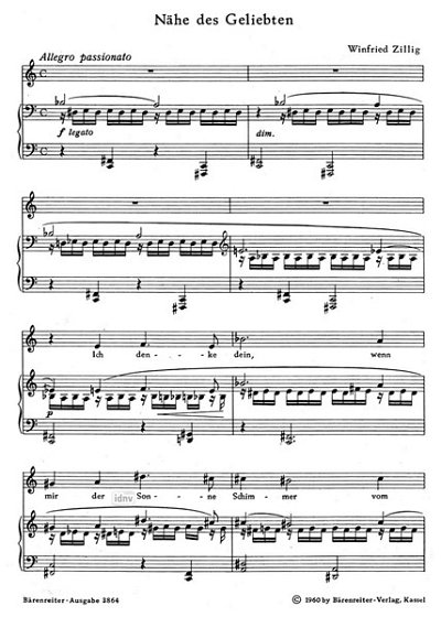 W. Zillig: Zehn Lieder für hohe Stimme und Klavier, GesHKlav