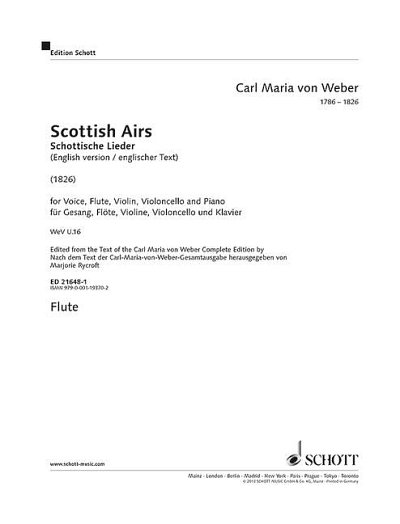 C.M. von Weber: Schottische Lieder WeV U. 16