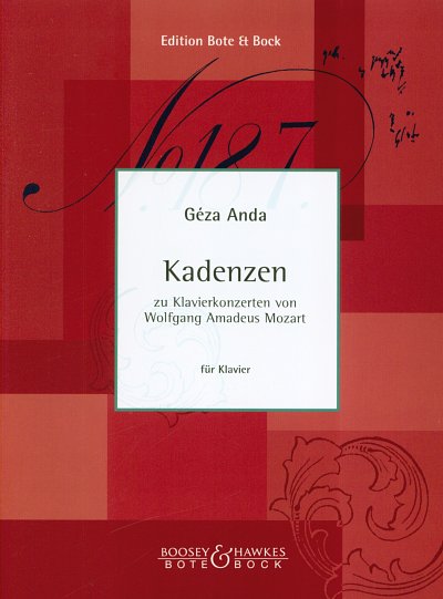 Anda Geza: Kadenzen Zu Mozart Konzert Klav Orch