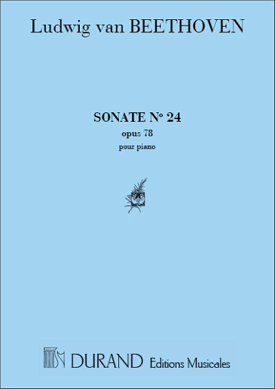 L. v. Beethoven: Sonate En Fa Diesis Majeur Op 78 N 24, Klav