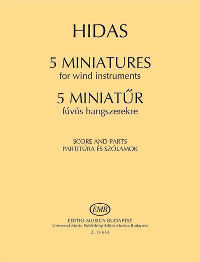 F. Hidas: 5 Miniaturen, 2Klar2Hr2Fag (Pa+St)