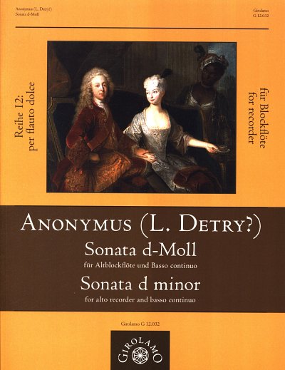 Anonymus: Sonate d-Moll, ABlfBc