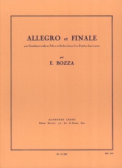 E. Bozza: Allegro And Finale, BposKlav (KlavpaSt)