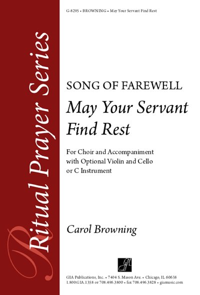 May Your Servant Find Rest - Violin and Cello p, Ch (Stsatz)
