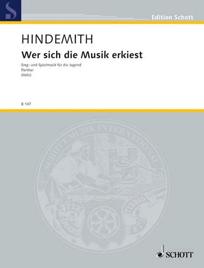 DL: P. Hindemith: Wer sich die Musik erkiest (Part.)