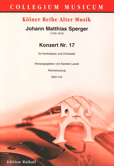 J.M. Sperger: Konzert für Kontrabass und , KbKlav (KlavpaSt)