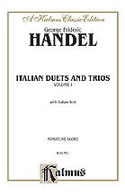 DL: Handel: Italian Duets and Trios, Volume I (Italian)