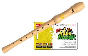 Flute Master (App + Ahorn-Blockflöte), SBlf (SbflSet)