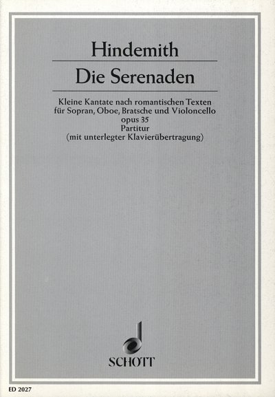 P. Hindemith: Die Serenaden op. 35 