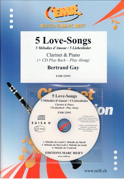 B. Gay: 5 Love-Songs, KlarKlv (+CD)