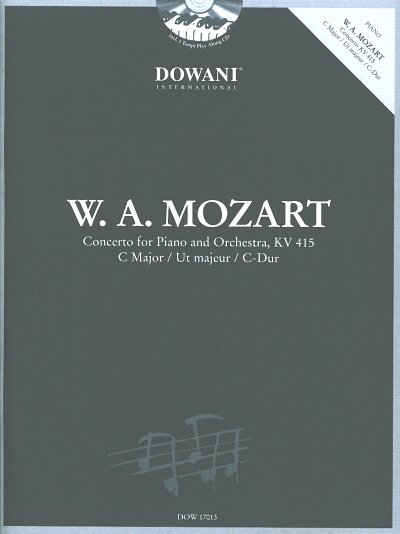 W.A. Mozart: Concerto in C-Dur, KV 415, Klav (+CD)