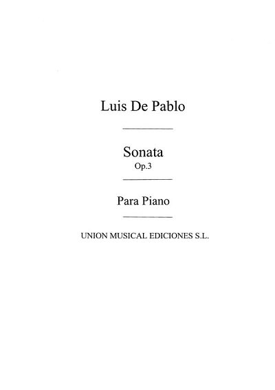 Sonata Op.3 For Piano, Klav