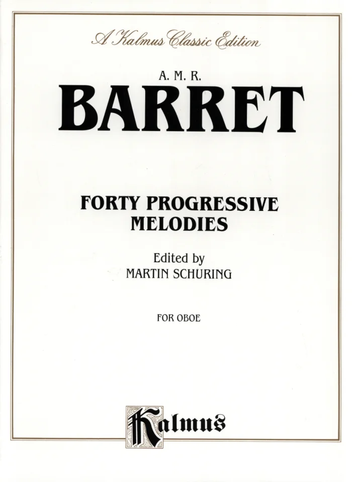 A.M. Barret: 40 Progressive Melodies, Ob (0)
