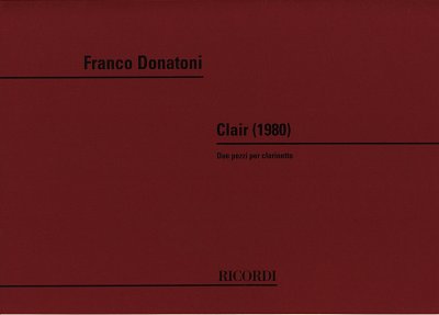 F. Donatoni: Clair, Klar
