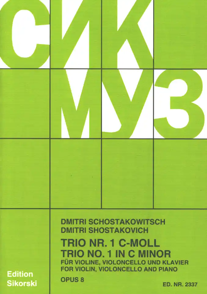 D. Schostakowitsch: Trio Nr. 1 c-Moll op, VlVcKlv (KlavpaSt) (0)