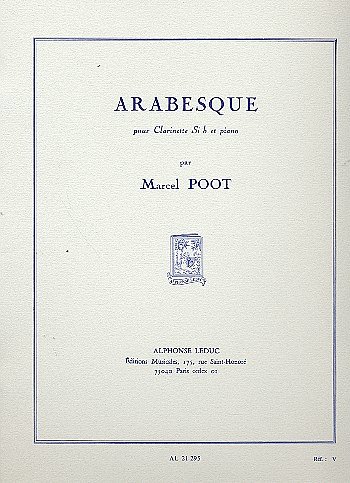 M. Poot: Arabesque, KlarKlv (Part.)