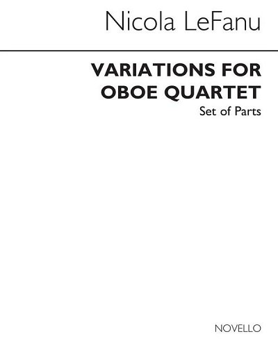 N. Lefanu: Variations For Oboe Quartet (Parts) (Stsatz)