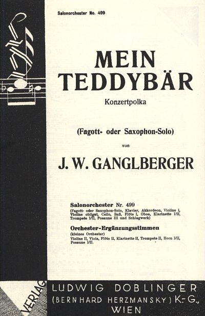 J.W. Ganglberger: Mein Teddybaer, SinfOrch (Stsatz)