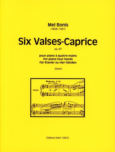 M. Bonis: Six Valses-Caprice für Klavier zu , Klav4m (Part.)