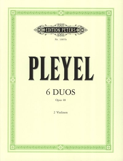 I.J. Pleyel: 6 kleine Duos op. 48, 2Vl (St)