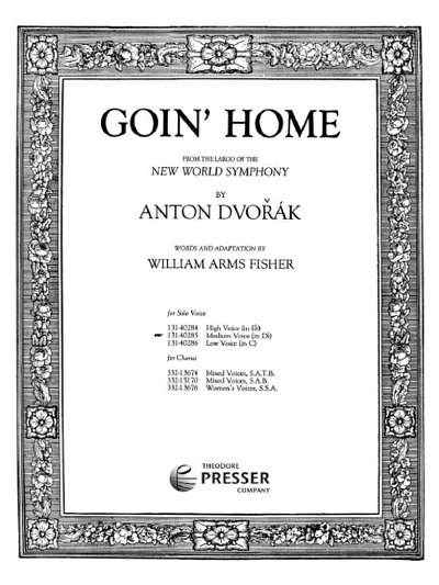 A. Dvo_ák: Goin' Home op. 95, GesKlav