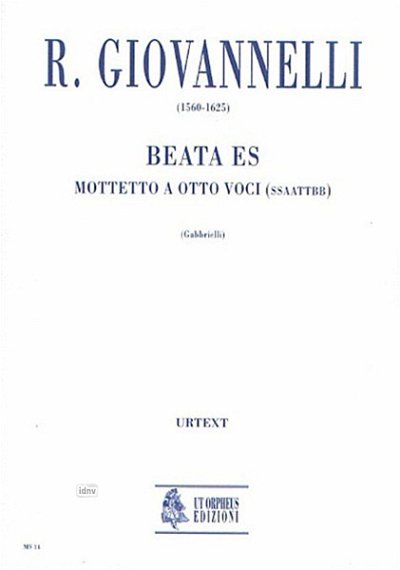G. Ruggero: Beata es. Motet (Part.)