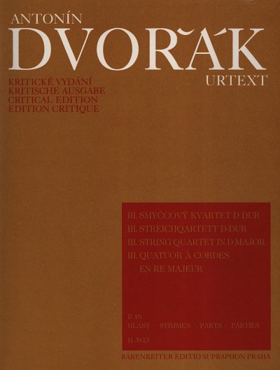 A. Dvo_ák: Streichquartett Nr. 3 D-Dur, 2VlVaVc (Stsatz)