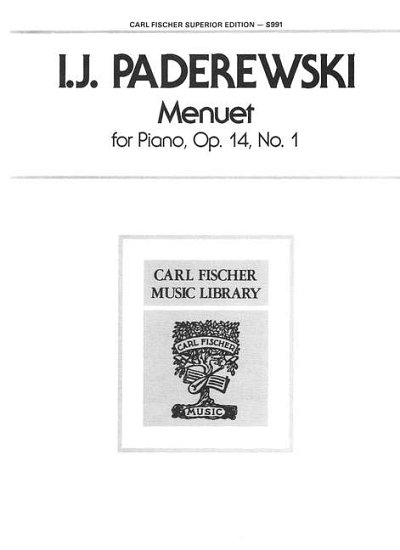 P.I. Jan: Menuet op. 14/1, Klav