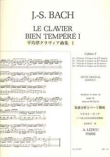 J.S. Bach: Le Clavier bien tempéré Vol.1f, Klav