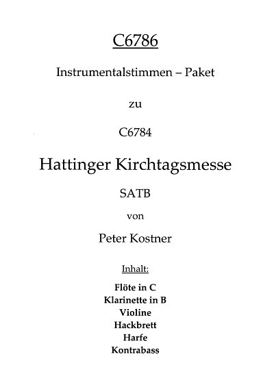 P. Kostner: Hattinger Kirchtagsmesse, Gch46Instr (Stsatz)