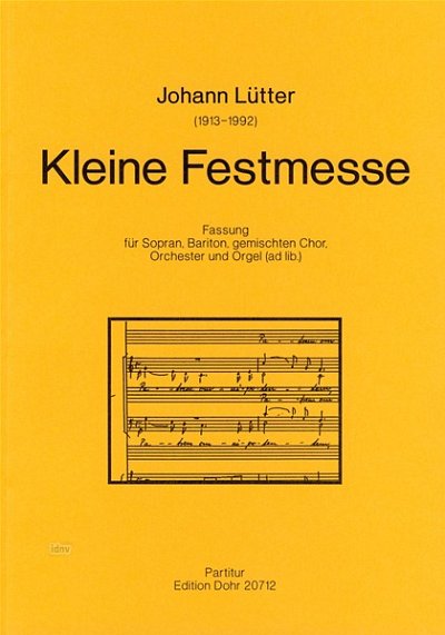 J. Lütter: Kleine Festmesse (Part.)