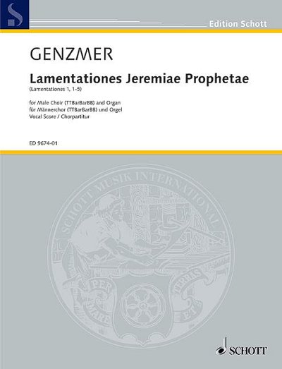 DL: H. Genzmer: Lamentationes Jeremiae Prophetae (Chpa)