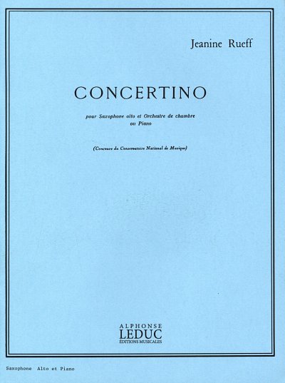 J. Rueff: Concertino op. 17, ASaxKlav (KlavpaSt)